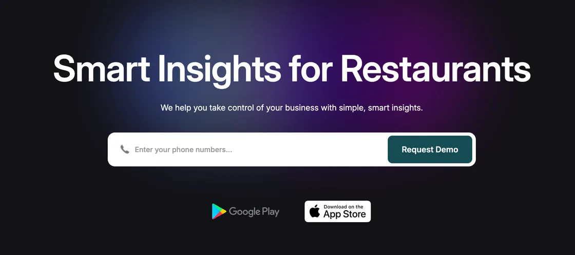 BizzDeck restaurant SaaS · screenshot
